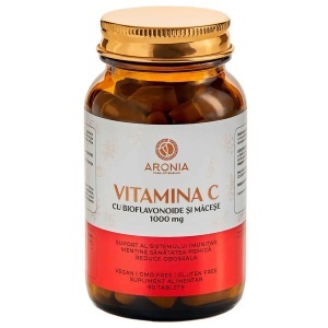 Vitamina C Bioflavonoide si Macese, 1000mg, 60 tablete, Aronia Charlottenburg