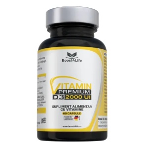 Vitamina D3 Premium, 2000 UI, 60cps, Boost4Life