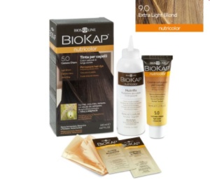 Vopsea permanenta pentru par Nutricolor, nuanta Extra Light Blond 9.0, 140 ml, Biokap