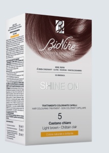 Vopsea tratament pentru par Shine On, culoare brun deschis 5, BioNike