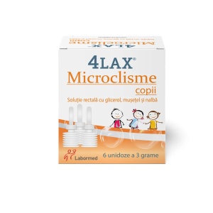 4 Lax Microclisme copii, 6 unidoze x 3g, Labormed - Img 2