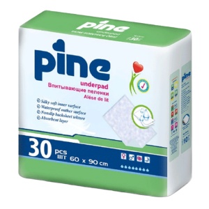 Aleze protectie pentru saltea, 60x90cm, 30 bucati, Pine Soft