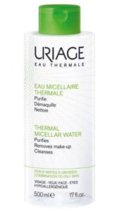 Apa micelara termala pentru ten mixt-gras, 500ml, Uriage