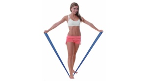 Banda din cauciuc pentru fitness albastra, 1.5m, Vitallogistic - Img 2