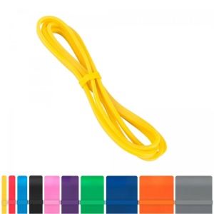 Banda din cauciuc pentru fitness galbena, 1.5m, Vitallogistic