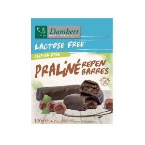 Batoane cu praline fara gluten, fara lactoza, 25g, 4 bucati, Damhert Nutrition