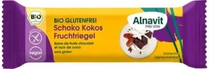 Baton bio cu cocos si ciocolata, 40g, Alnavit