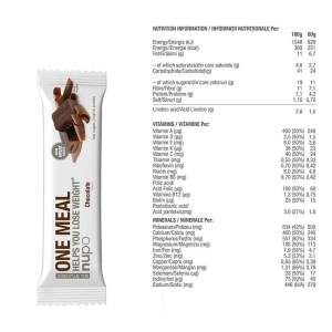 Baton One Meal Ciocolata, 60g, Nupo - Img 2