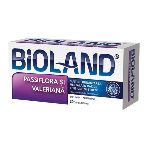 Bioland Passiflora si valeriana, 20 capsule moi, Biofarm