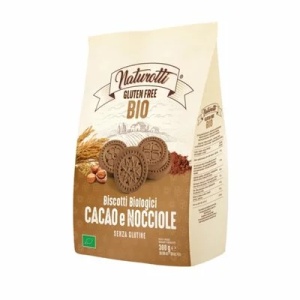 Biscuiti cu cacao si alune de padure eco fara gluten, 300g, Naturotti
