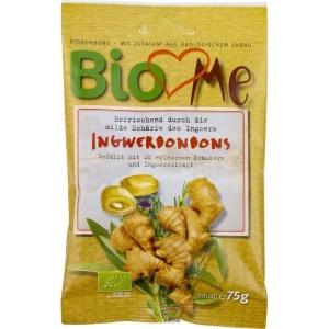Bomboane Ghimbir, dropsuri, 75g, Bio Loves Me