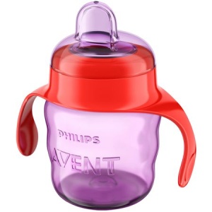 Cana cu tetina de formare fetite 6 luni+ SCF551/03, 200 ml, Philips Avent