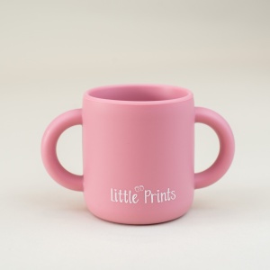 Cana din silicon rose cu manere, Little Prints