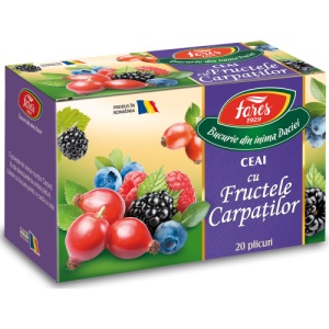 Ceai aromfruct fructele Carpatilor, 20 plicuri, Fares - Img 1