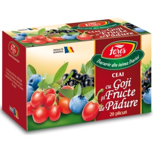 Ceai cu goji si fructe de padure, 20 plicuri, Fares - Img 1