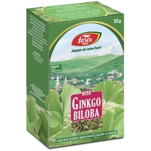 Ceai Ginkgo biloba frunze, N155, 50g, Fares - Img 2
