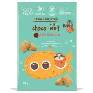 Cereale cu ciocolata si alune padure eco, fara gluten, 200g, Super Fudgio
