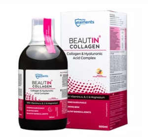 Complex Collagen & Magneziu mango si pepene galben Beautin Collagen My Elements, 500 ml, Iso PlusBeautin Collagen MangoPepeneGalben+Mg x 500ml (MyElements)
