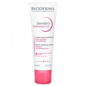 Crema calmanta Sensibio Defensive Rich, 40ml, Bioderma - Img 3