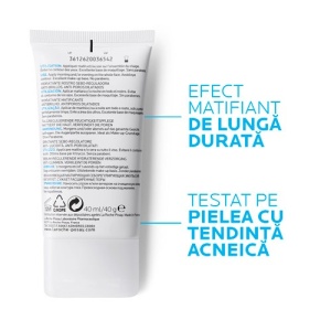 Crema de fata hidratanta matifianta Effaclar Mat, 40ml, La Roche-Posay - Img 2