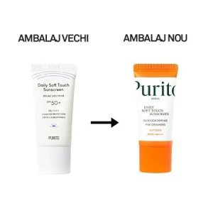 Crema de fata pentru protectie solara cu SPF50+ Daily Soft Touch mini, 15ml, Purito - Img 2