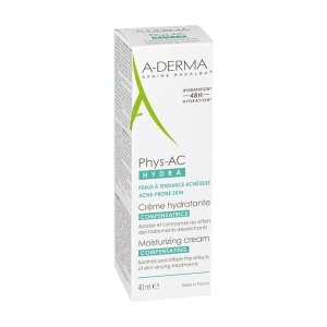 Crema hidratanta pentru ten cu tendinta acneica Phys-AC Hydra, 40 ml, A-Derma - Img 2