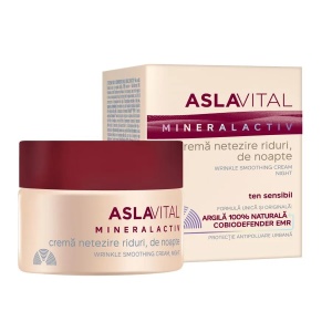 Crema netezire riduri de noapte Mineralactiv, 50ml, 157, Aslavital
