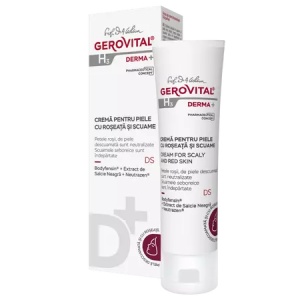 Crema pentru piele cu roseata si scuame H3 Derma+, 50ml, 401, Gerovital