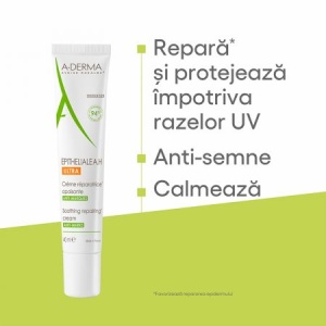 Crema reparatoare cu efect calmant Epitheliale AH Ultra, 40ml, A-Derma - Img 3