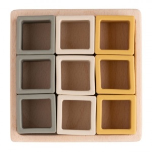 Cutie bloc puzzle cu forme, Earth, +6l, Baby's Only