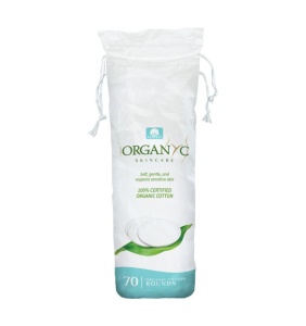 Dischete demachiante din bumbac organic, 70 bucati, Organyc