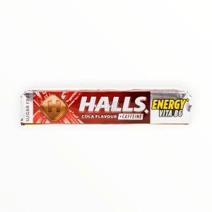 Energy Cola + Caffeine + Vitamina B6, dropsuri, 10 bucăți, Halls - Img 2