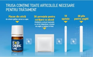 Exoderil Set 50mg/ml lac de unghii medicamentos, 2,5ml, Sandoz - Img 3