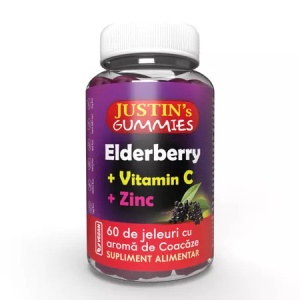 Extract de soc + Vitamina C + Zinc, 60 jeleuri, Justin Pharma