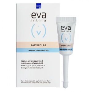 Gel vaginal LACTIC pentru reglarea si mentinera pH-ului vaginal Eva Intima pH 3.8, 9 aplicatoare vaginale, Intermed