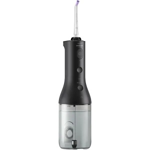 Irigator bucal negru fara fir Power Flosser, X3806/33, Philips Sonicare