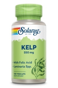 Kelp si Acid Folic, 100 capsule, Solaray