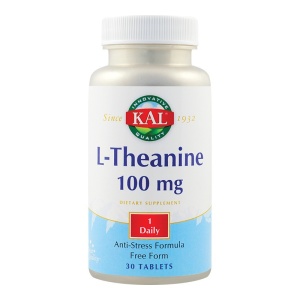 L-Theanine, 100mg, 30 tablete, KAL