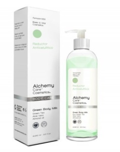Lapte de corp hidratant anticelulitic Green Body Milk, 250 ml, Alchemy
