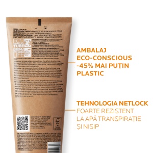 Lotiune hidratanta de fata si corp Anthelios Eco Tube SPF50+, 250ml, La Roche-Posay - Img 4