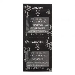 Masca de fata purifianta cu extract de propolis Express Beauty, 8ml, 2 bucati, Apivita