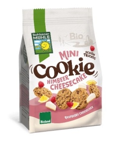 Mini fursecuri bio cu zmeura si cheesecake, 125g, Bohlsener Muhle