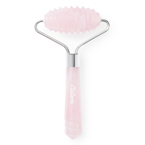 Mini roller texturat din quartz roz, Meloni