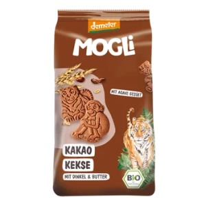 Mogli Biscuiti tigru spelta, cacao, 125 g