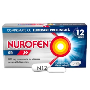 Nurofen SR 300mg, 12 comprimate cu eliberare prelungita, Reckitt