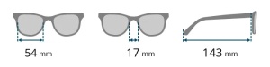 Ochelari de soare RES651-1, Maro, Brilo - Img 3