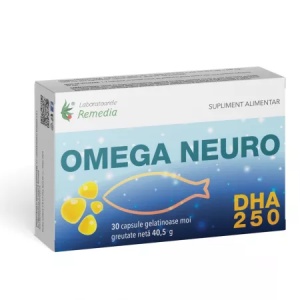 Omega Neuro DHA 250, 30 capsule moi, Remedia