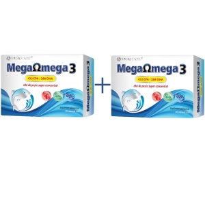 Pachet Mega Omega 3, 30 + 30 capsule moi, Cosmopharm