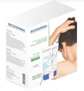 Pachet Sampon anti-recidiva Node DS+, 125ml, 2 bucati + Sensibio DS+ crema, 5ml, Bioderma