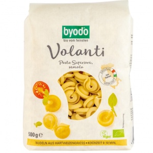 Paste Volanti bio din gris de grau dur, 500g, Byodo